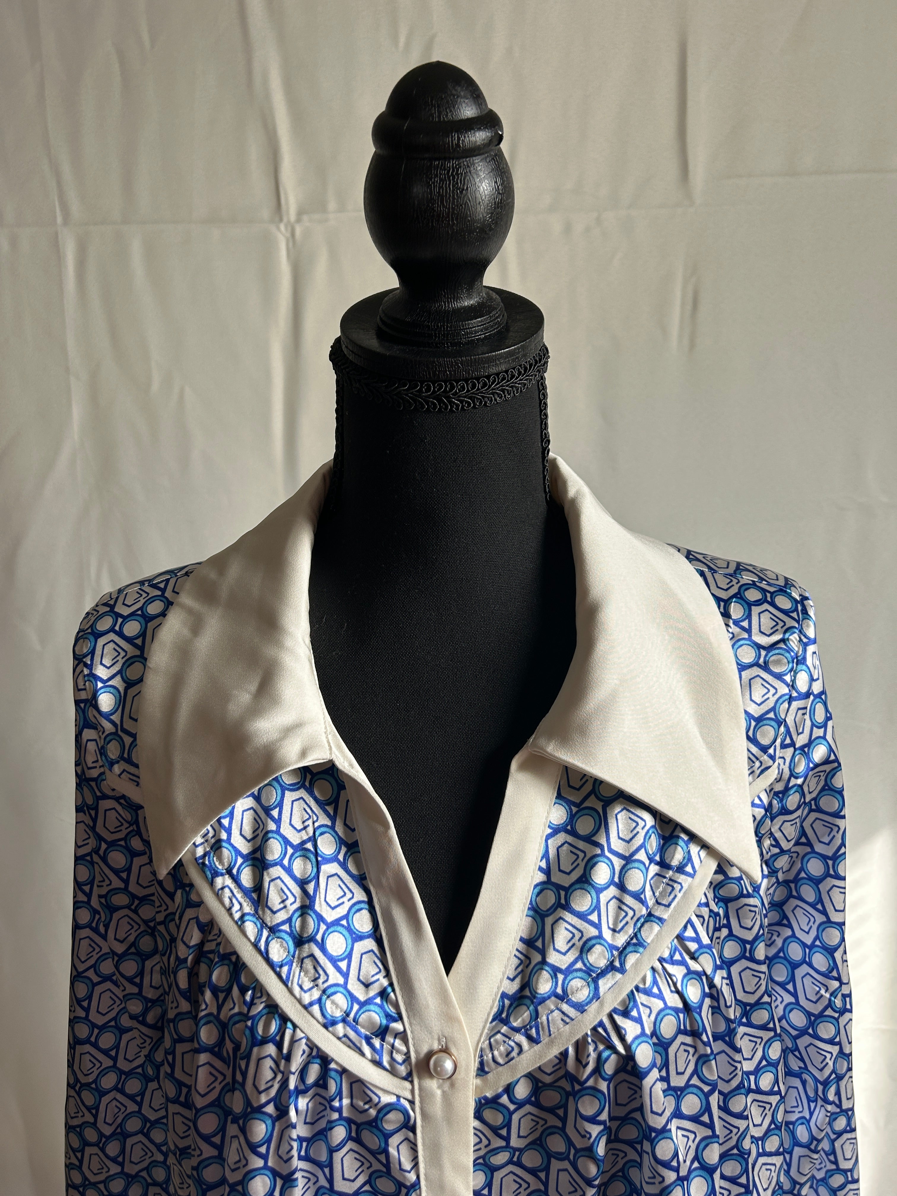 “Old Testament” Blouse - Blue