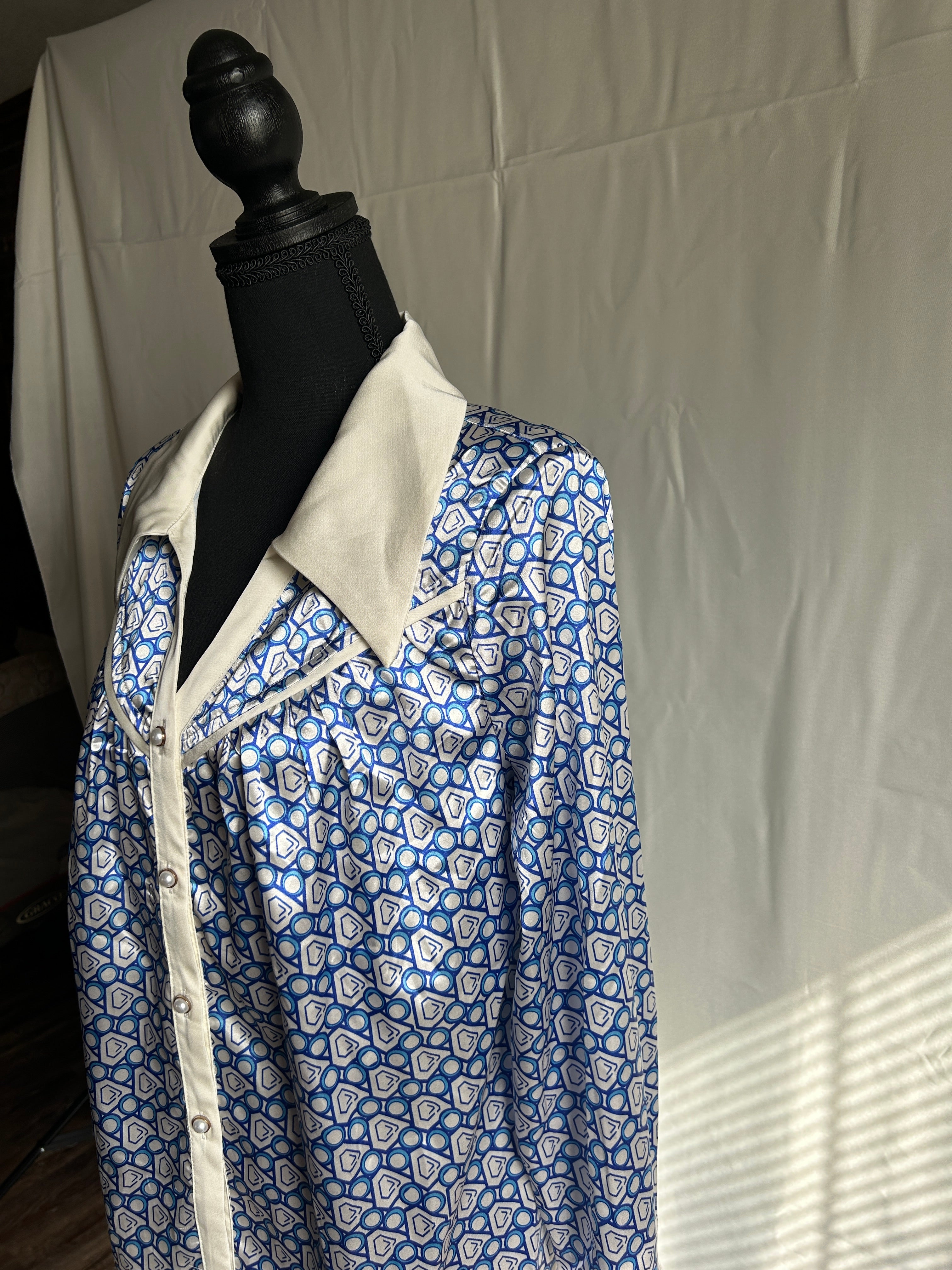 “Old Testament” Blouse - Blue