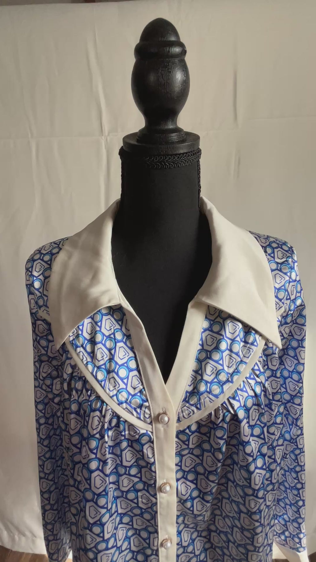 “Old Testament” Blouse - Blue
