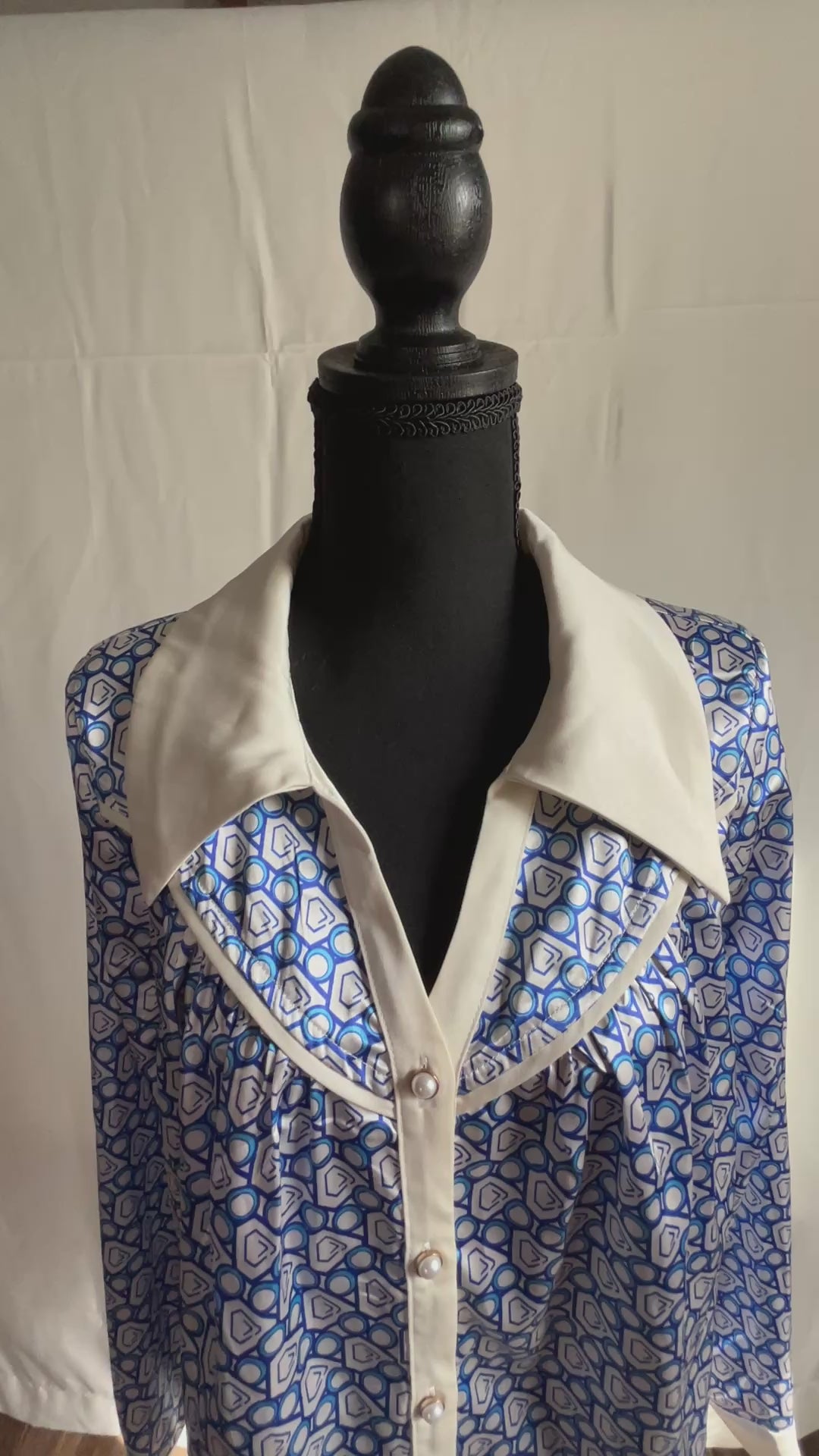 “Old Testament” Blouse - Blue